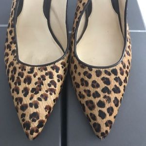 Cole Haan leopard fur kitty heel - 7.5